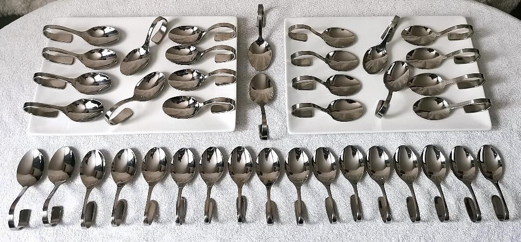 Inox 18/10 Amuselepels, Maison & Meubles, Cuisine | Couverts, Comme neuf, Inox ou Chrome, Enlèvement ou Envoi