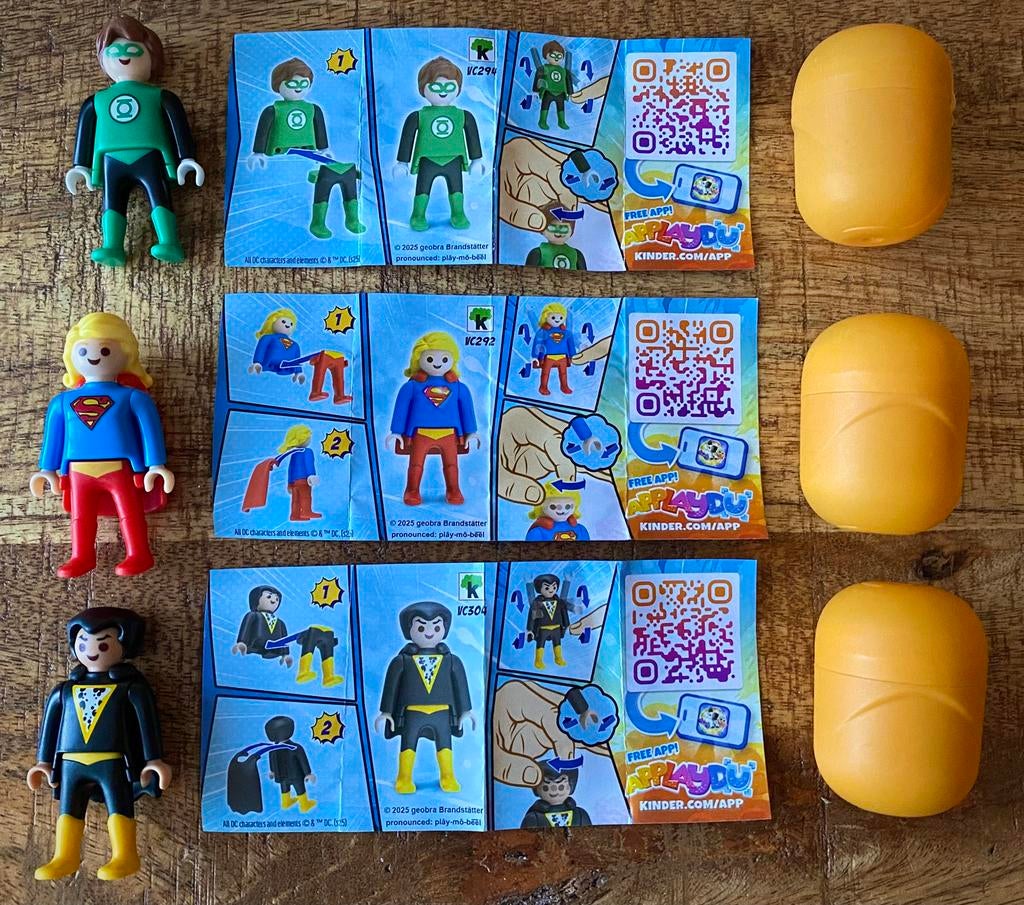 3 Playmobil ©️Kinder 👦🏻👨🏼‍🦱👨‍🦱, Enlèvement ou Envoi, Comme neuf