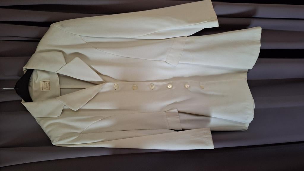 Veste blanche vintage pour femme taille M C. Halton London N, Enlèvement ou Envoi, Comme neuf, Taille 38/40 (M), Blanc