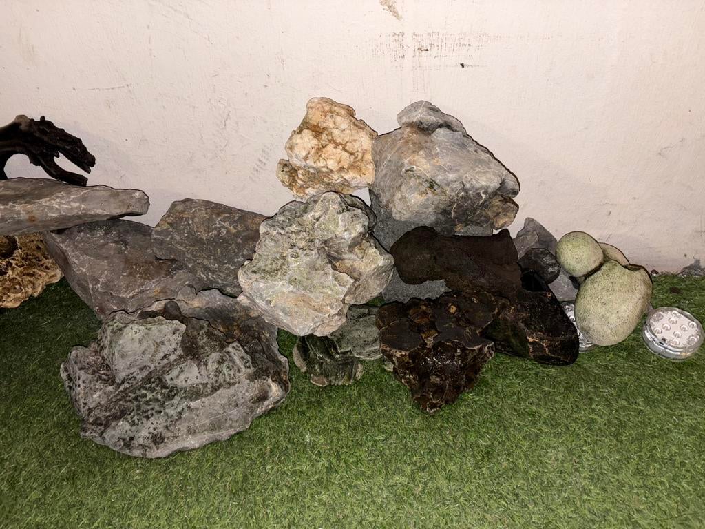 Aquarium stenen, Dieren en Toebehoren, Vissen | Aquaria en Toebehoren, Ophalen, Gebruikt, Plant(en), Steen of Hout