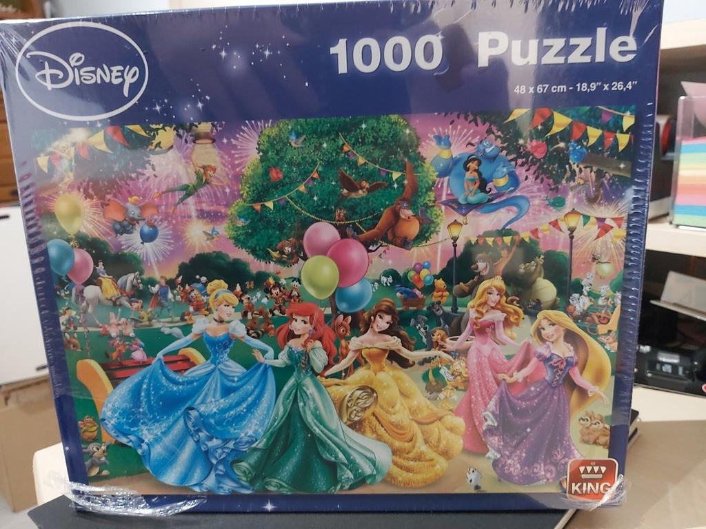 Disney puzzel 1000 stukjes. Prinsessen - vuurwerk, Ophalen of Verzenden, Nieuw