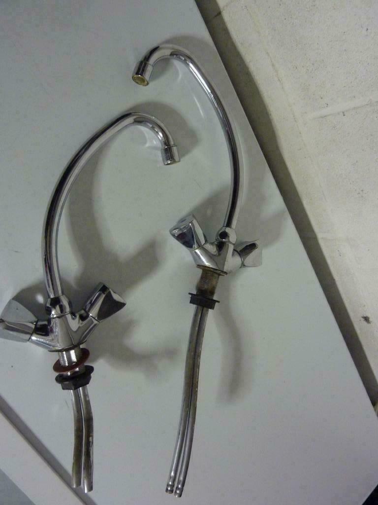 mélangeur de lavabo bec mobile, Doe-het-zelf en Bouw, Ophalen, Gebruikt, Chroom, Kraan