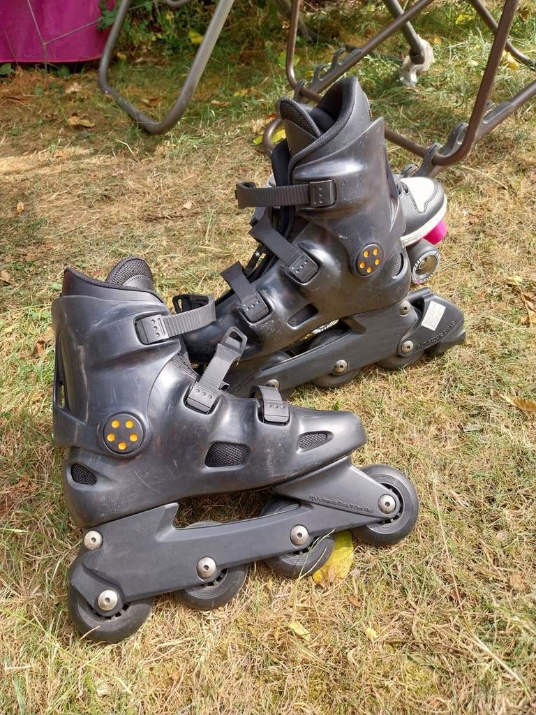 Patins à roulettes alignées pointure 40, Autres marques, Rollers 4 roues en ligne, Comme neuf, Enlèvement