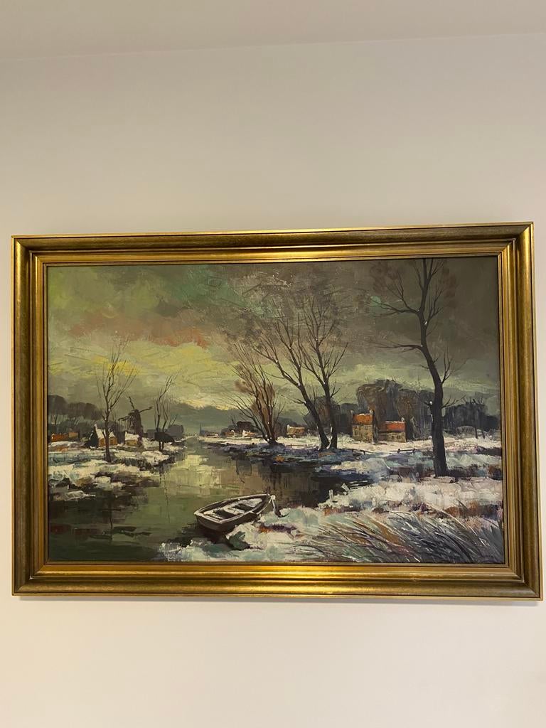 Schilderij op doek, Antiek en Kunst, Ophalen