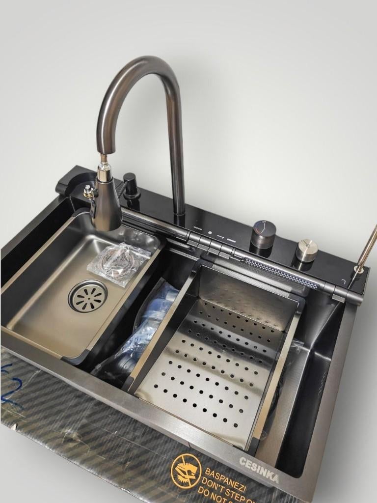 evier de cuisine nano black multifonction, Enlèvement, Neuf