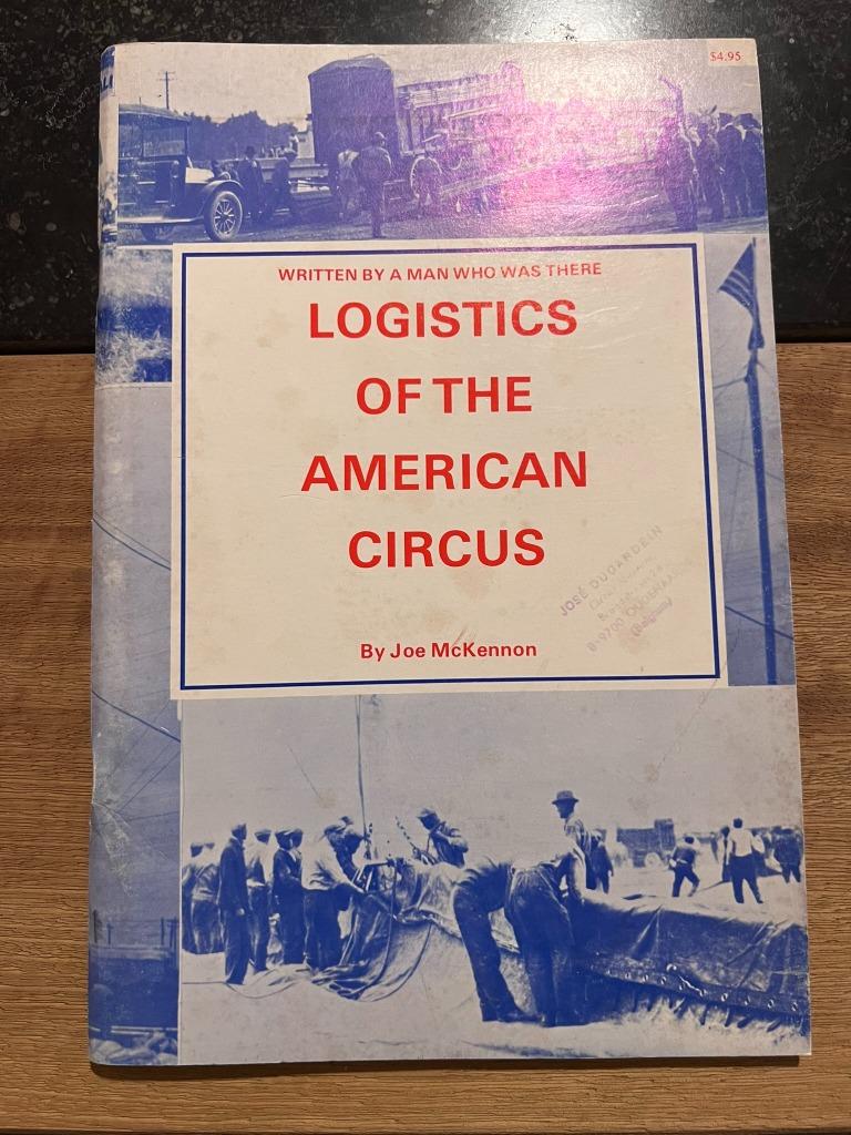 Logistics of the American Circus by Joe McKennon, Boeken, Maatschappij en Samenleving, Ophalen of Verzenden, Zo goed als nieuw