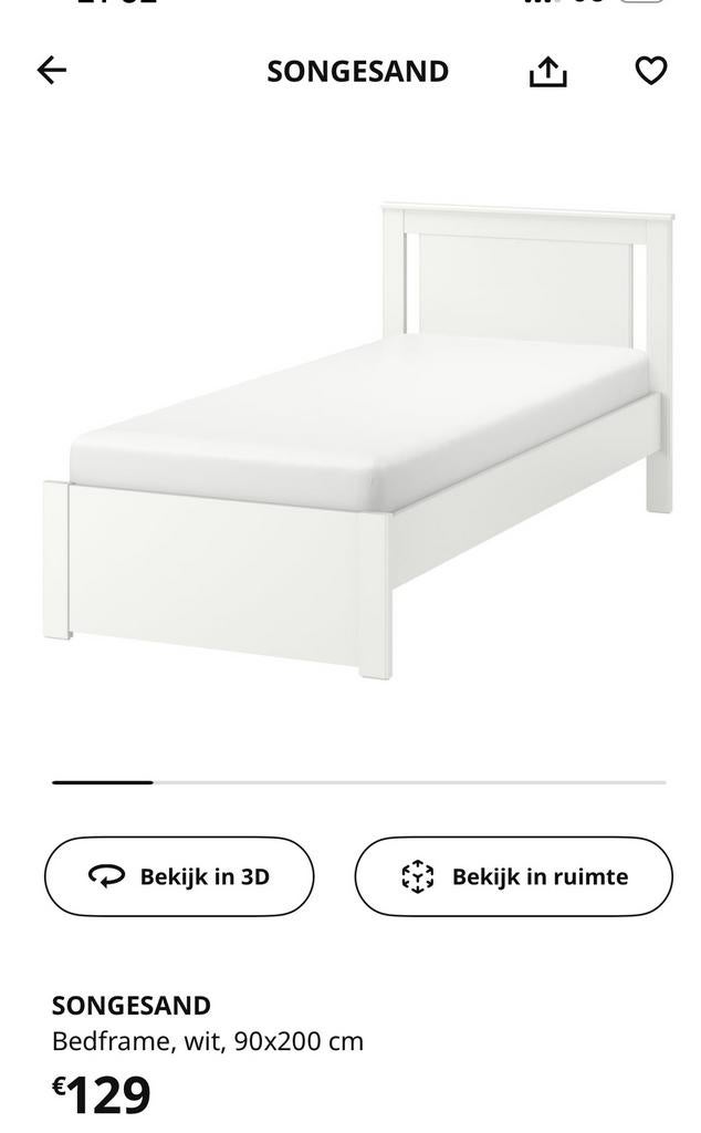 Bed+lattenbodem+matras, Enlèvement, Comme neuf
