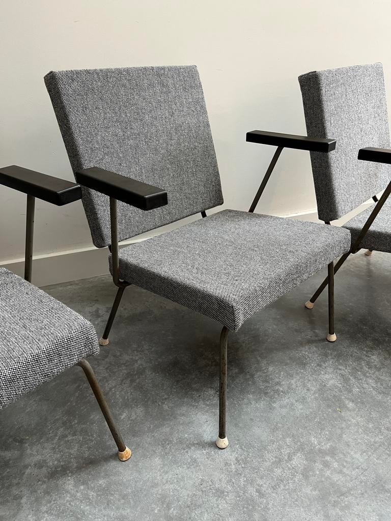 3x Wim Rietveld - 1407, Gispen, Kvadrat Hallingdal 65-166, Huis en Inrichting, Ophalen, Design, 75 tot 100 cm, 75 tot 100 cm