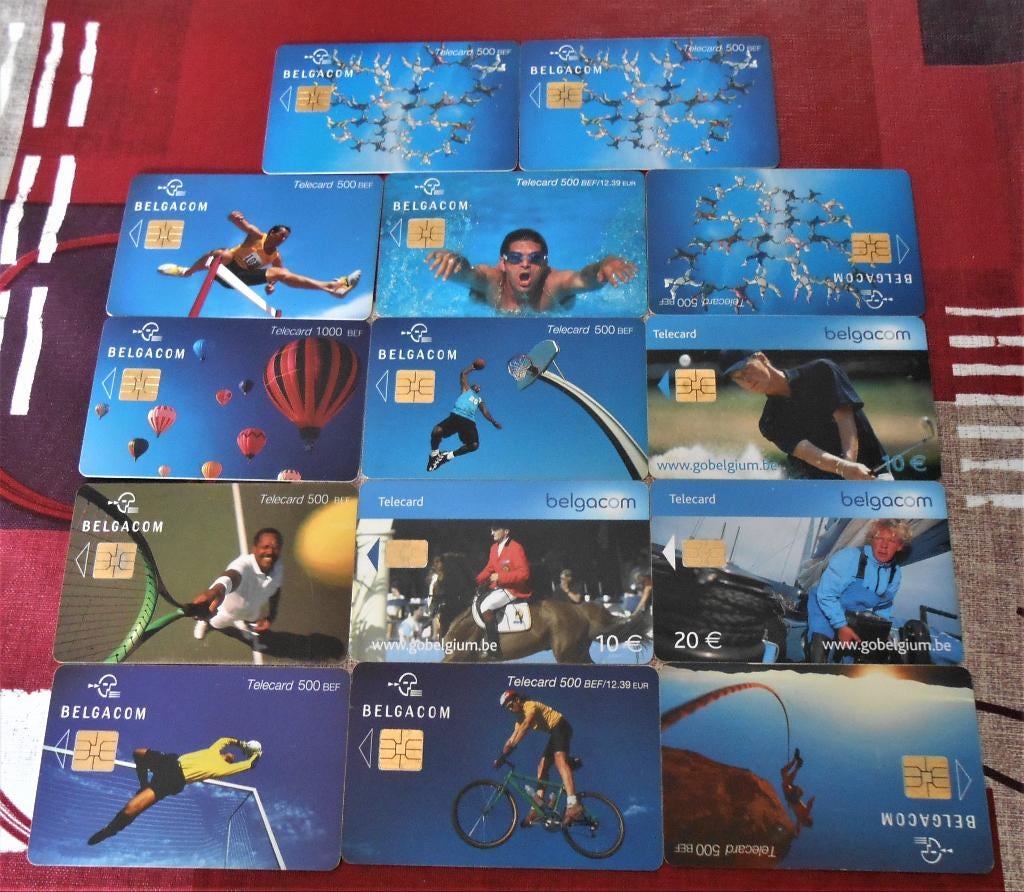 cartes de téléphones -  Belgacom sports - 0,30 euro la carte, Enlèvement ou Envoi