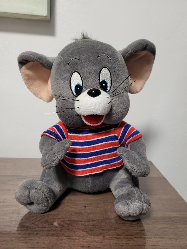 LG Jerry grijze knuffel / Rat Tom and Jerry peluche, Kinderen en Baby's, Ophalen of Verzenden, Zo goed als nieuw