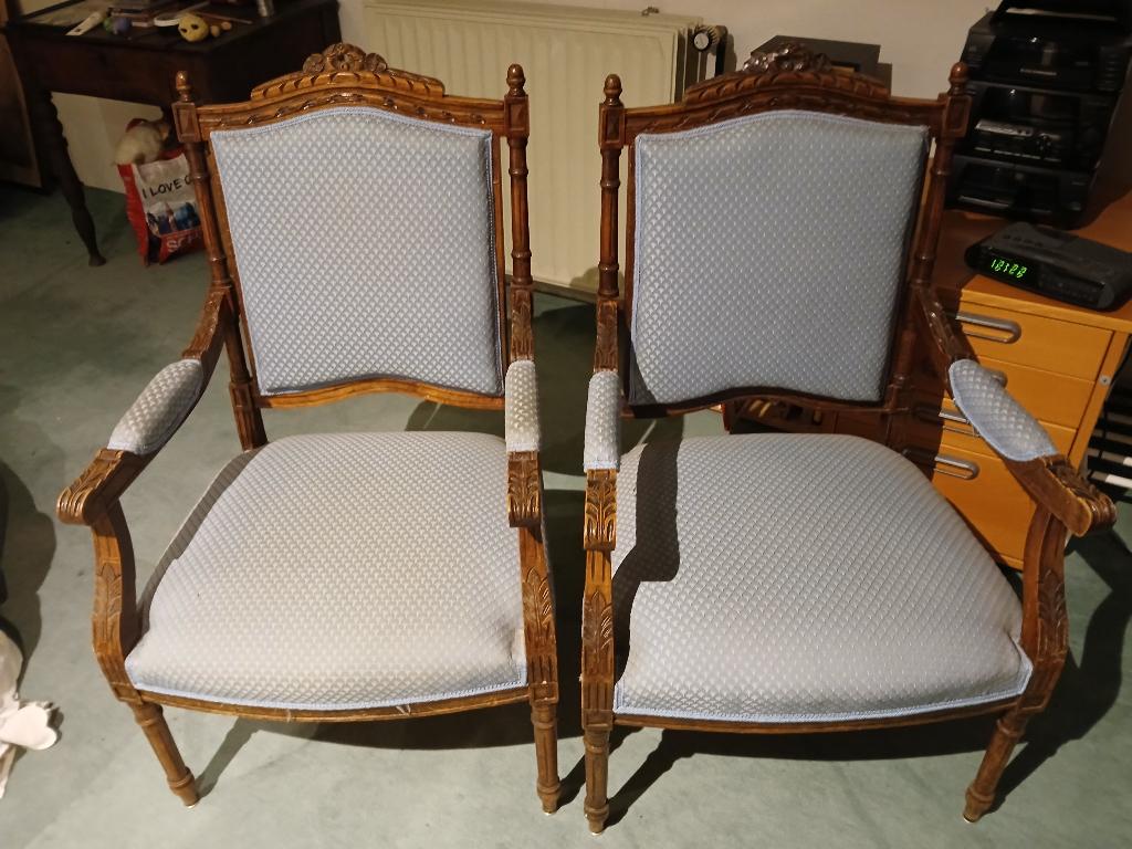Canapé et fauteuils style Louis XV, Antiek en Kunst, Ophalen