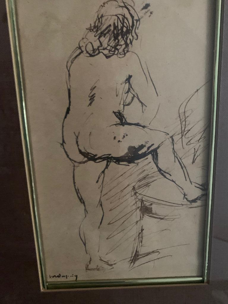 Origineel kunstwerk Maurice Dupuis ( 1882-1959) - Naakt, Antiek en Kunst, Ophalen of Verzenden