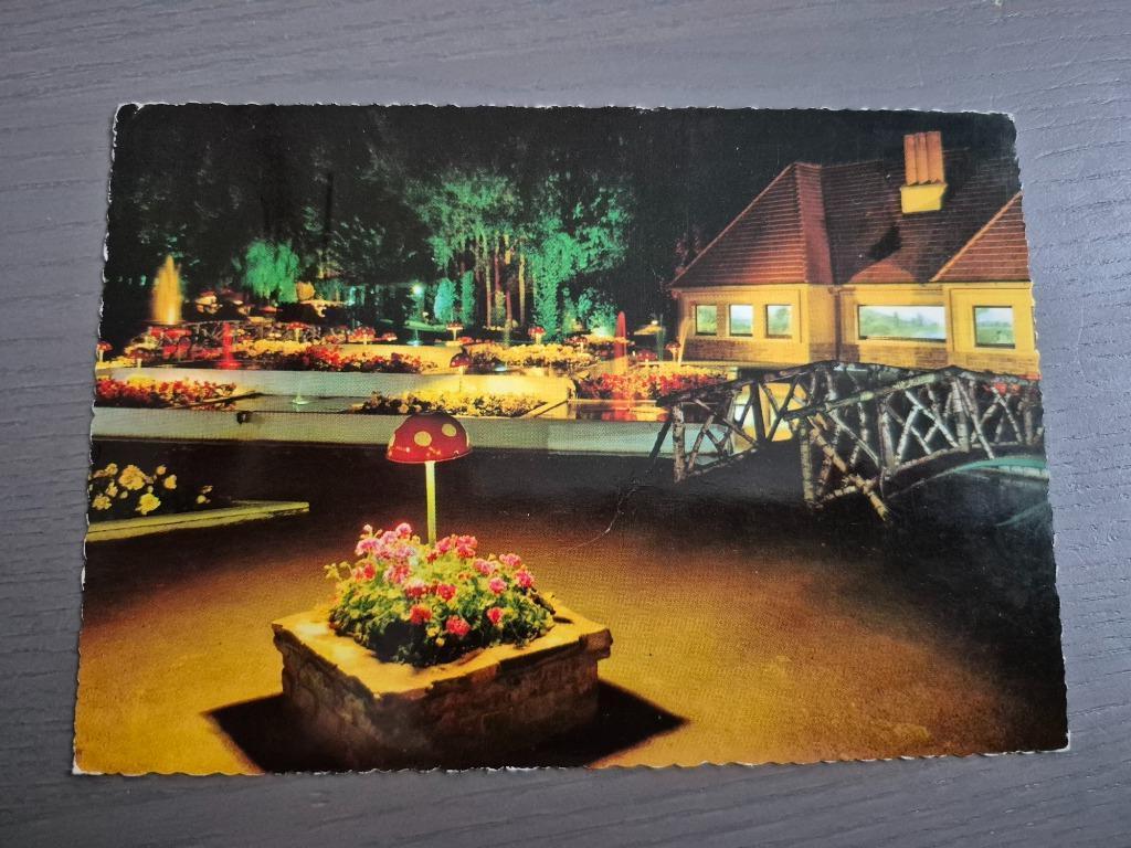 Meli Park postkaart "het verlichte bloemendambord", Ophalen of Verzenden, Zo goed als nieuw