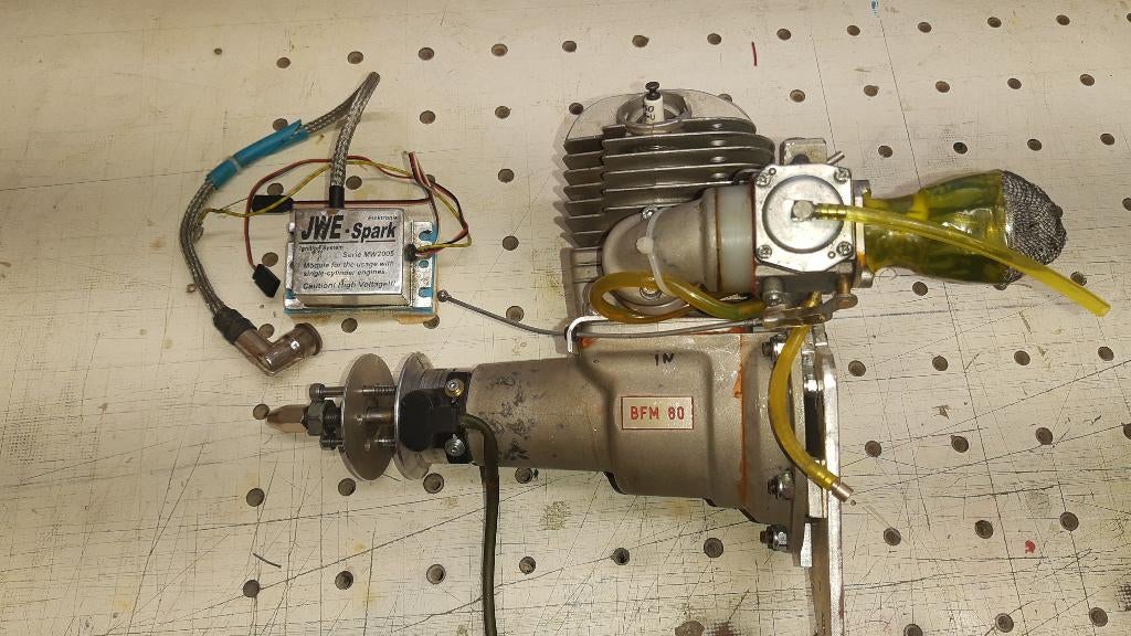 Motor BFM 80 cc, Hobby en Vrije tijd, Ophalen of Verzenden, Gebruikt, Benzine