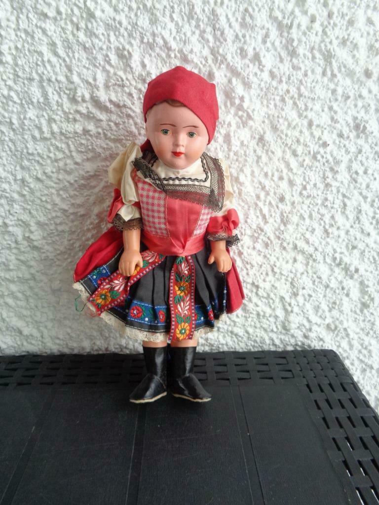 Ancienne poupée vintage folklorique., Ophalen of Verzenden, Gebruikt, Pop