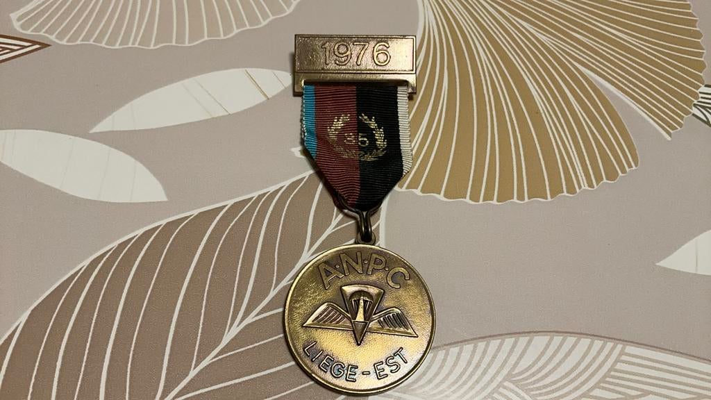 Médaille ANPC PARACHUTISTES LIÈGE 1976, Envoi, Bronze