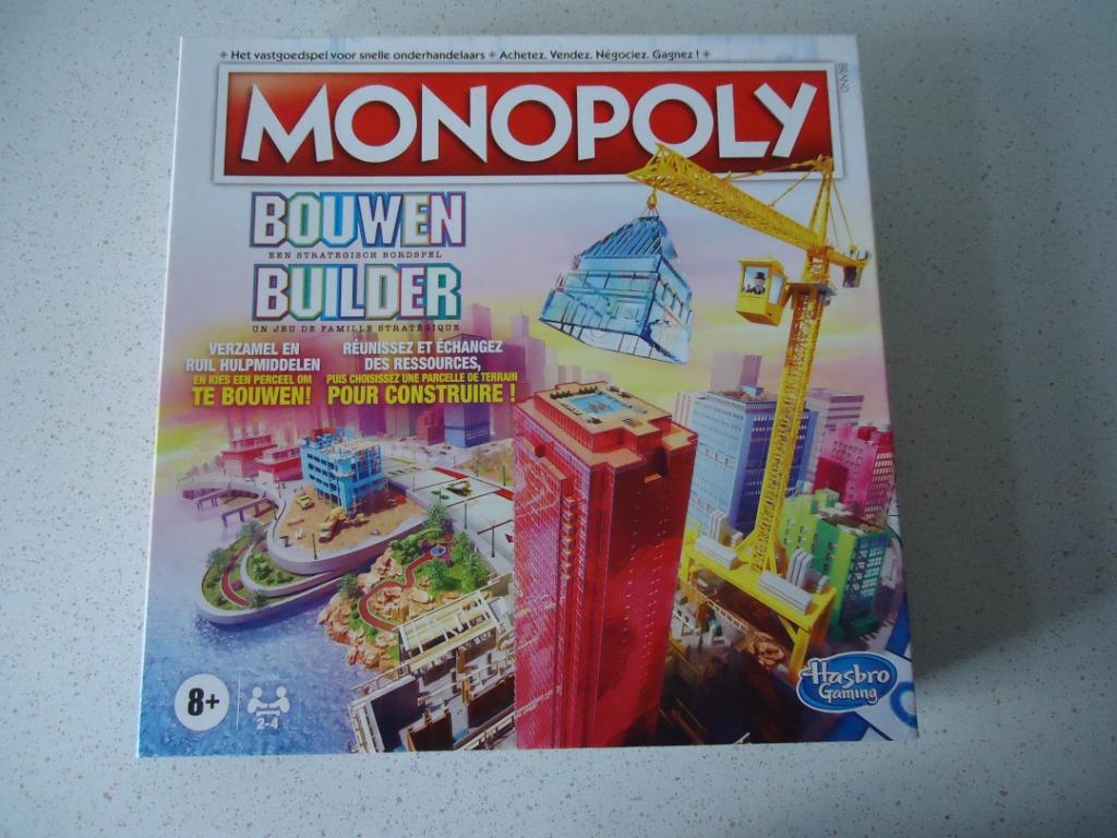 "Monopoly" Bouwen Belgische Editie Hasbro in nieuwe staat !, Hobby en Vrije tijd, Een of twee spelers, Ophalen of Verzenden, Zo goed als nieuw