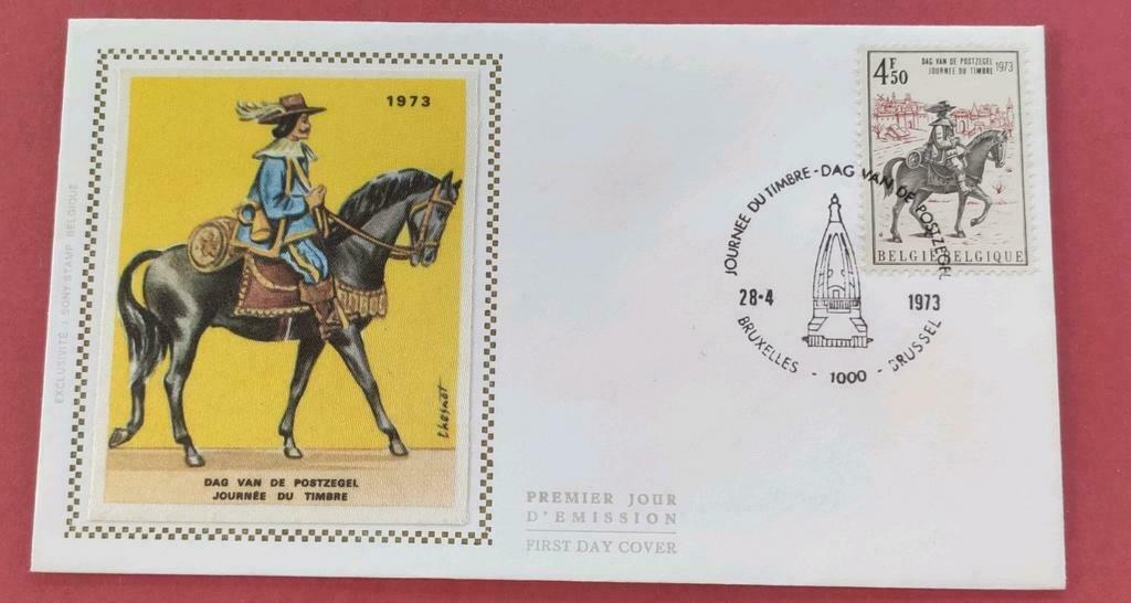 FDC Dag Van de Postzegel 1973, Enlèvement ou Envoi, Non décrit