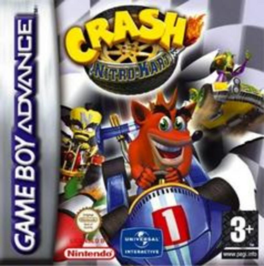 Crash Bandicoot Nitro Kart (Nintendo GameBoy Advance), Games en Spelcomputers, Ophalen of Verzenden, Zo goed als nieuw
