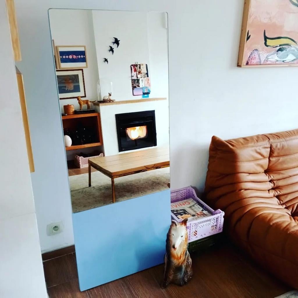 Grote spiegel, Huis en Inrichting, Ophalen, Zo goed als nieuw, 150 tot 200 cm, Rechthoekig
