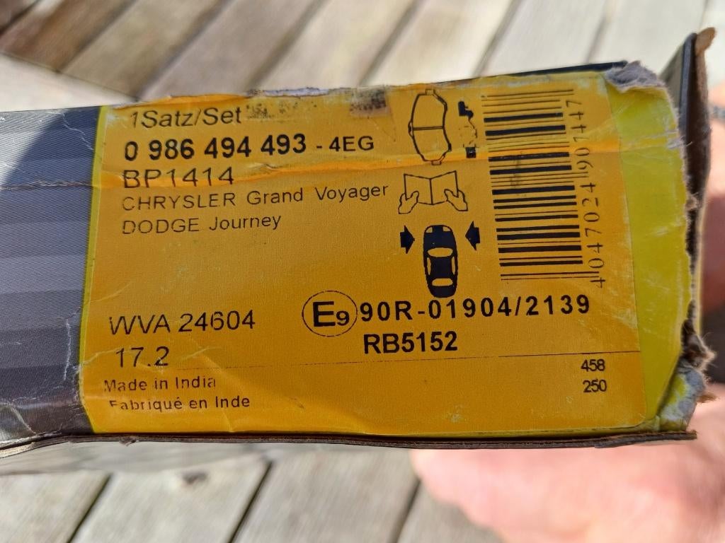 plaquettes de frein pour Jeep Wrangler, Enlèvement ou Envoi, Jeep