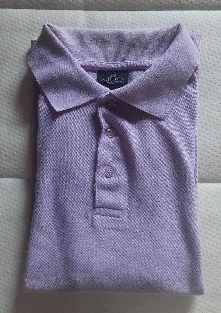 T-shirt polo authentique « L », Authentic, Enlèvement ou Envoi, Rose, Taille 52/54 (L)