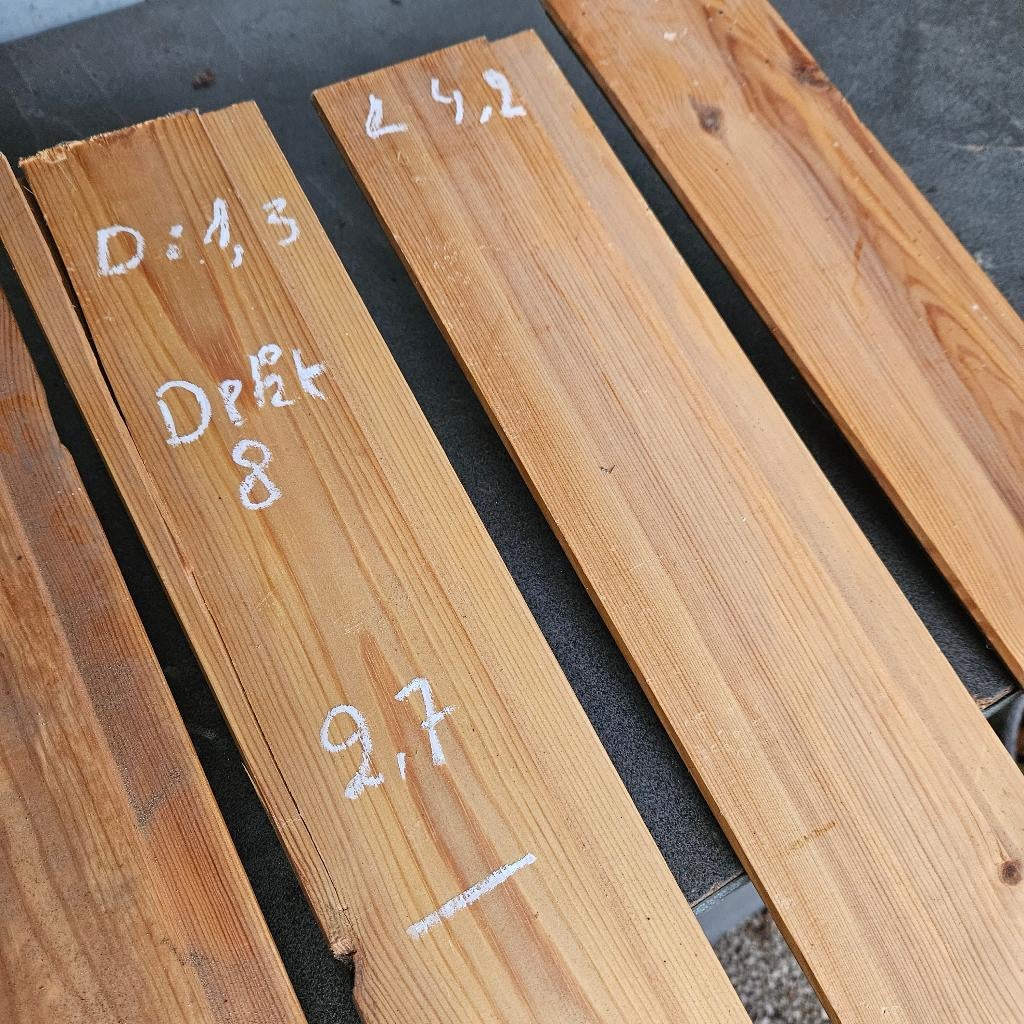 planchetten, Doe-het-zelf en Bouw, Hout en Planken, Ophalen, Zo goed als nieuw, Vuren, Plank
