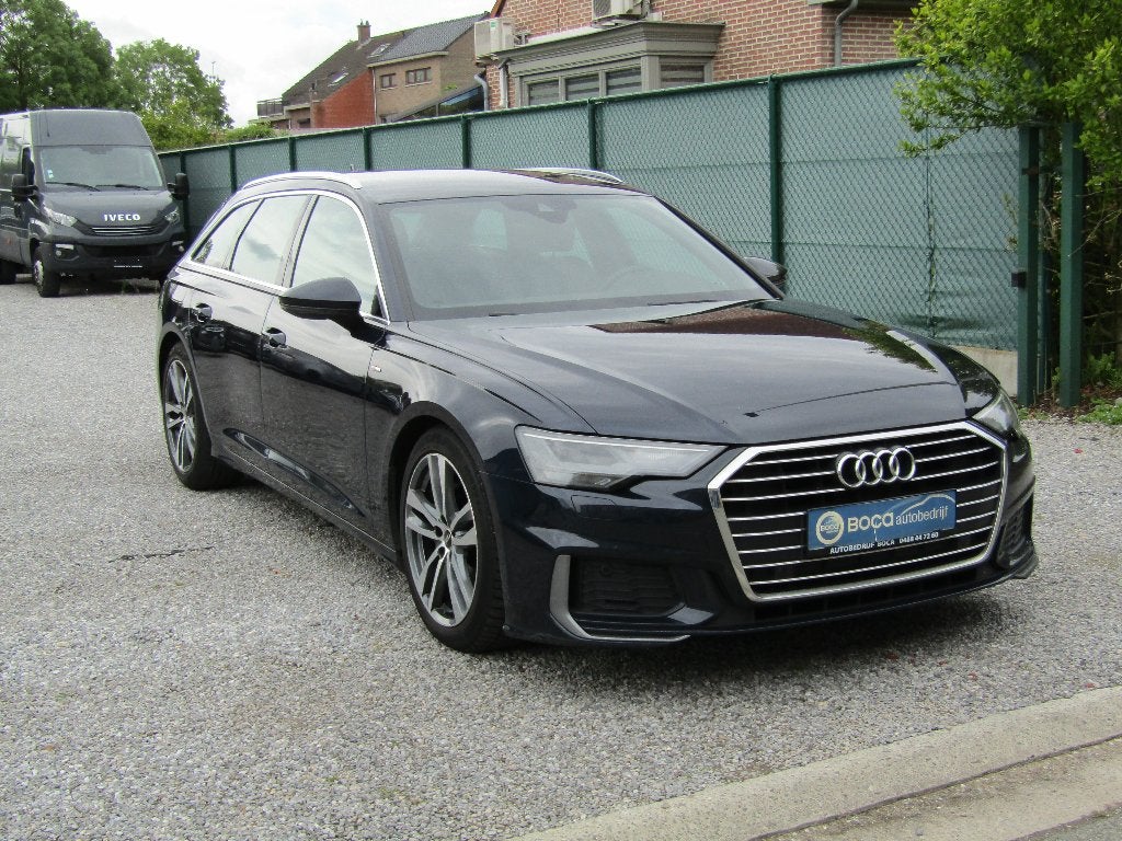 Audi A6 2.0 TDI S-Line Automaat, 4 cilinders, Blauw, Bedrijf, Te koop
