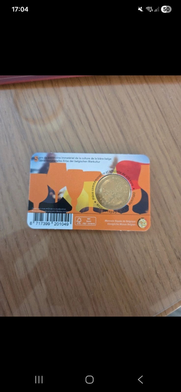 Biercultuur, Enlèvement ou Envoi, Monnaie
