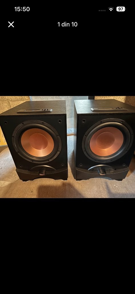 2 subwoofer Klipsch rw10D prix 450€, Enlèvement ou Envoi, Comme neuf