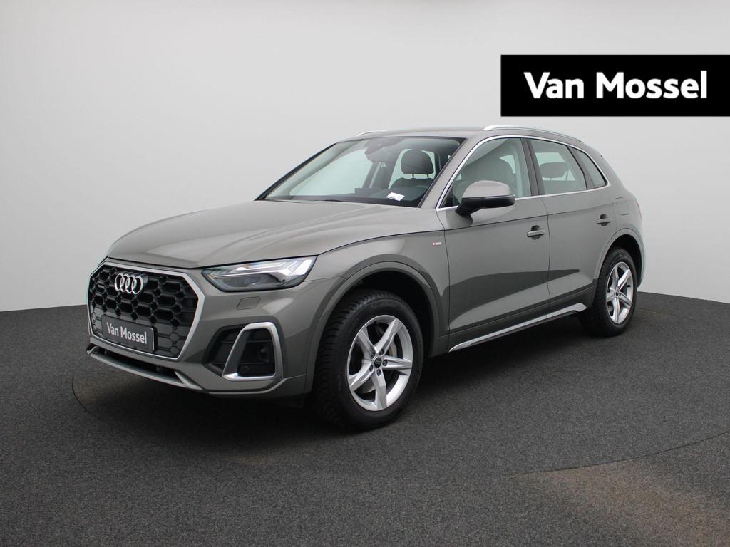 Audi Q5 S line 50 TFSI e S tronic quattro SFEERVERLICHTING |, Auto's, Stof, Gebruikt, 4 cilinders, 150 min