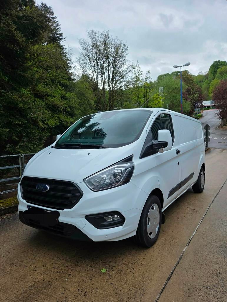 FORD TRANSIT CUSTOM UIT 2021, Auto's, Stof, 1995 cc, Wit, 95 kW