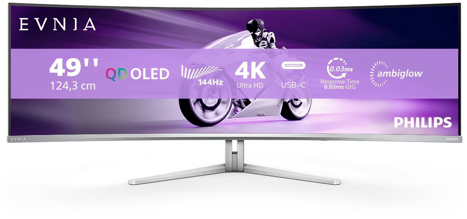 Philips evnia 49 inch oled 5k 144hz 0,03 ms monitor, Computers en Software, Ophalen of Verzenden, Zo goed als nieuw