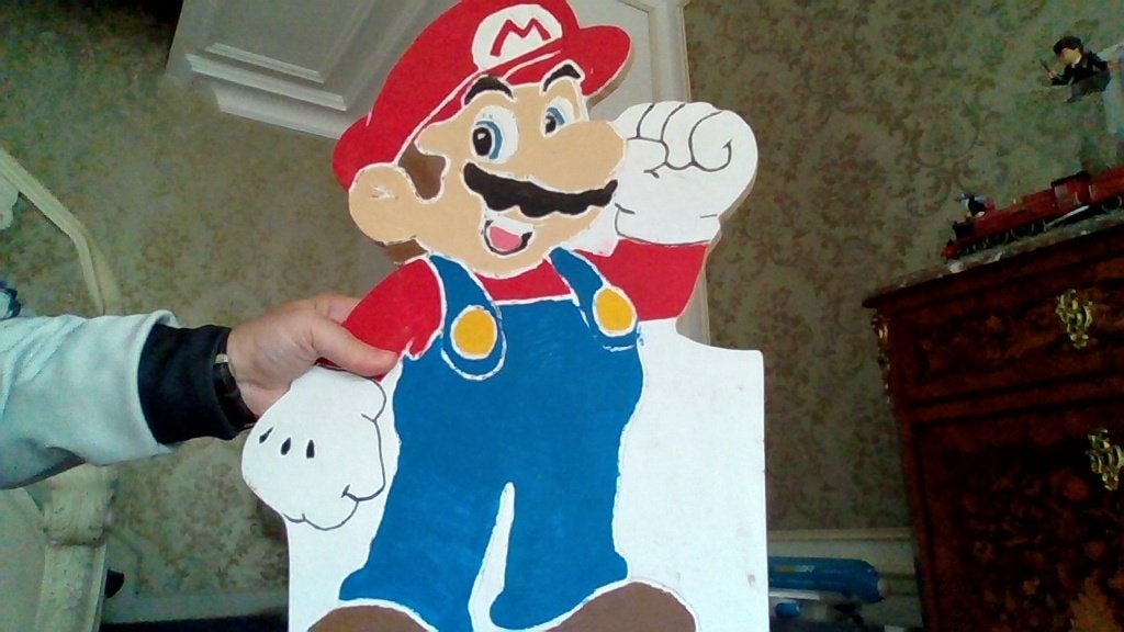 Plaque en bois de super Mario Bros, Ophalen