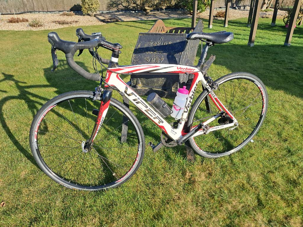 VIPER RACEFIETS IN PERFECTE STAAT, Gebruikt, Velgrem, 49 tot 53 cm, 15 tot 20 versnellingen