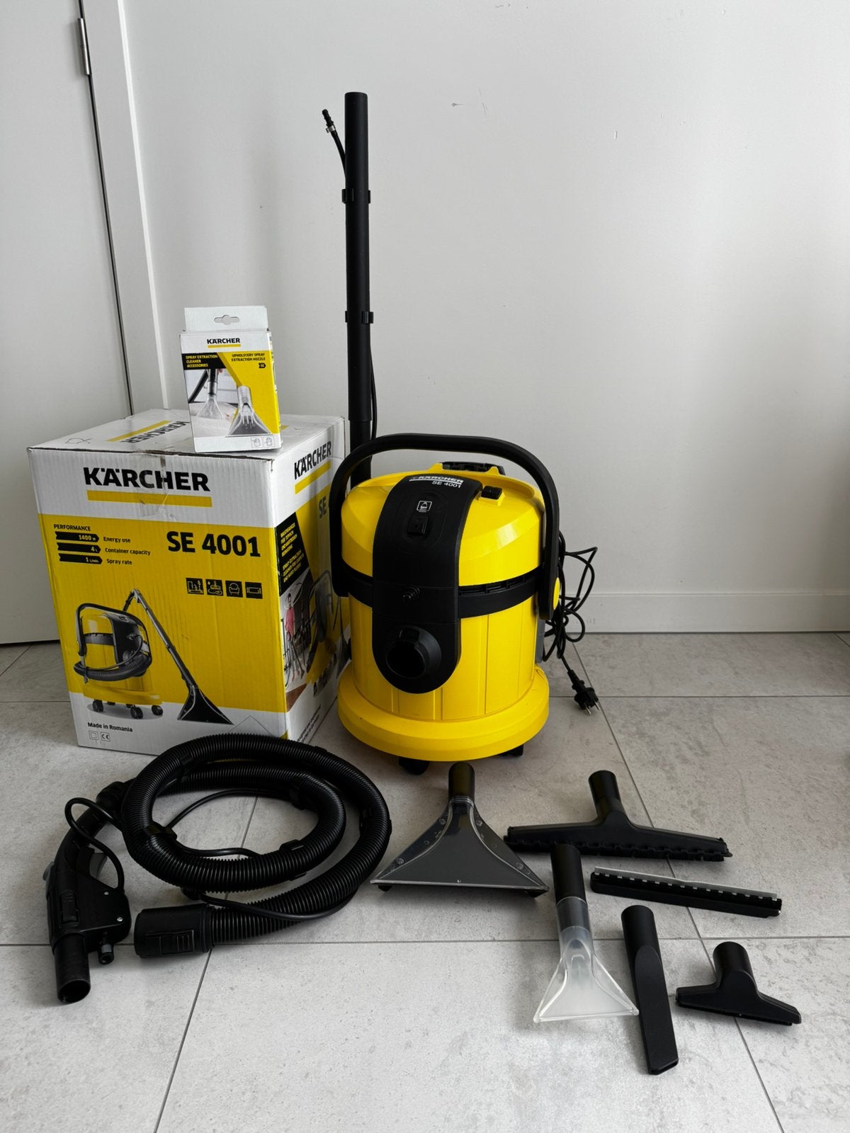 Karcher sproei en extractiereiniger SE4001, Enlèvement