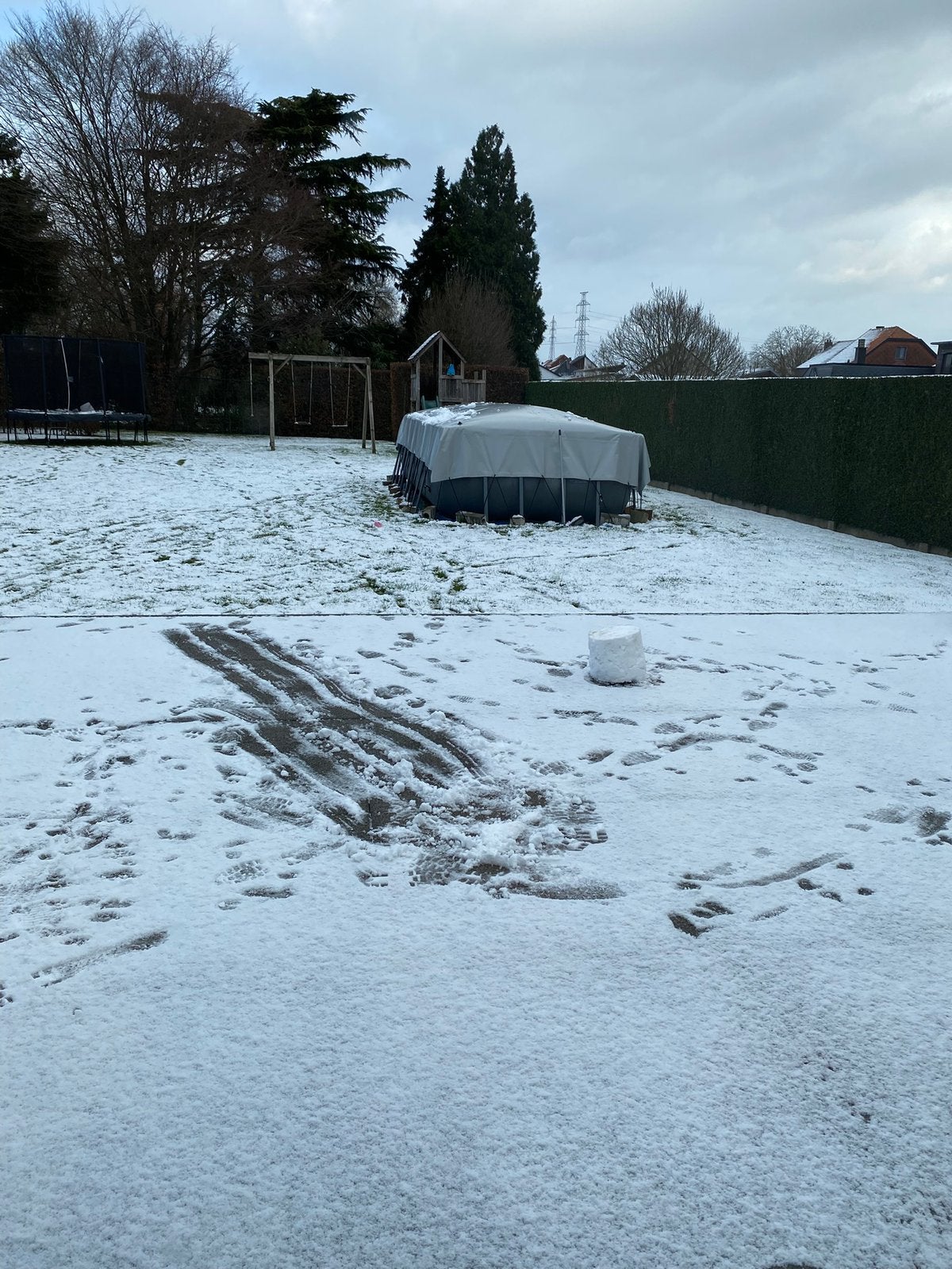 Winterzeil voor opzetzwembad, Ophalen, Gebruikt