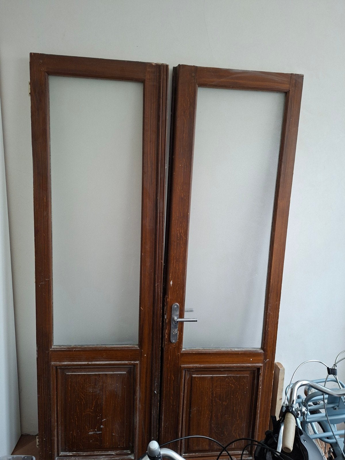 porte double de la maison de 1920, Porte intérieure, Enlèvement, Utilisé, Moins de 80 cm