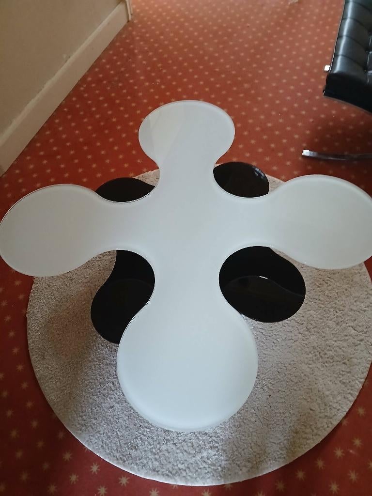 Miniforms glazen salontafel, Ophalen, Zo goed als nieuw, Glas