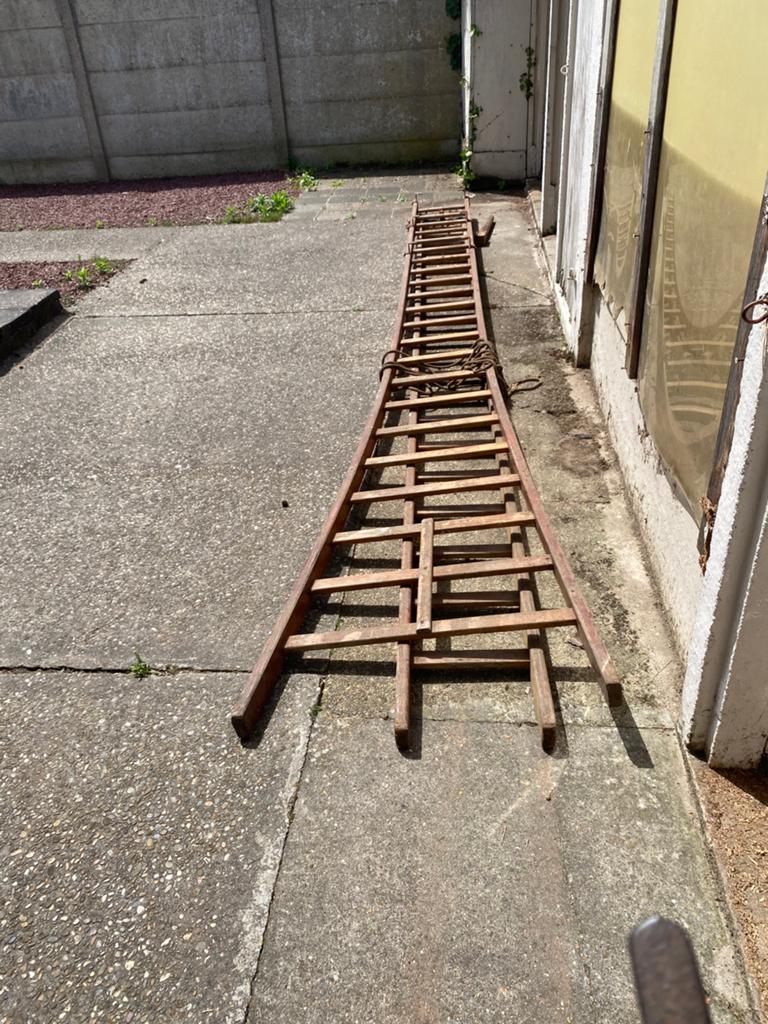 Houten ladder, Doe-het-zelf en Bouw, Ladders en Trappen, Zo goed als nieuw, Ladder, Ophalen