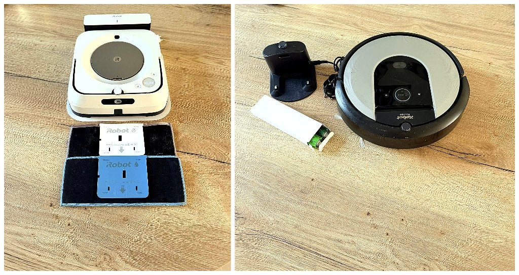 iRobot set - Braava Jet m6 EN Roomba i7, Navigation intelligente, IRobot, Réservoir, Enlèvement