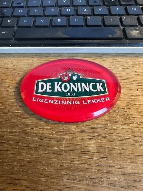 De Koninck taplens PVC eigenzinnig lekker, Ophalen, Zo goed als nieuw, Reclamebord, Plaat of Schild, De Koninck