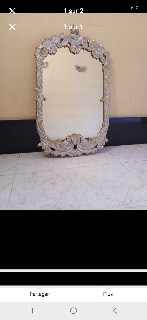 Miroir, Antiquités & Art, Enlèvement ou Envoi, Moins de 50 cm, Moins de 100 cm