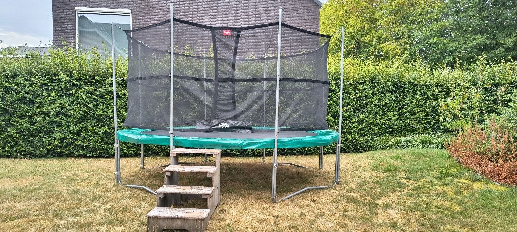 Trampoline 425cm, Enlèvement, Utilisé