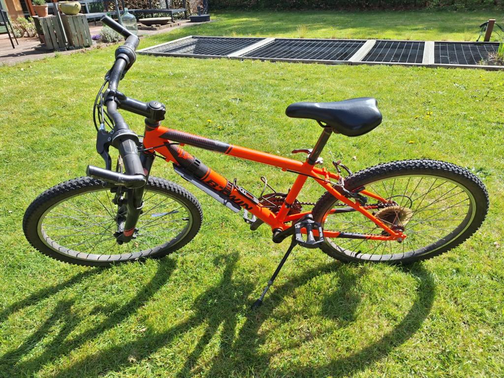 Btwin Mountainbike oranje Rockrider 500 24 inch, Fietsen en Brommers, Ophalen