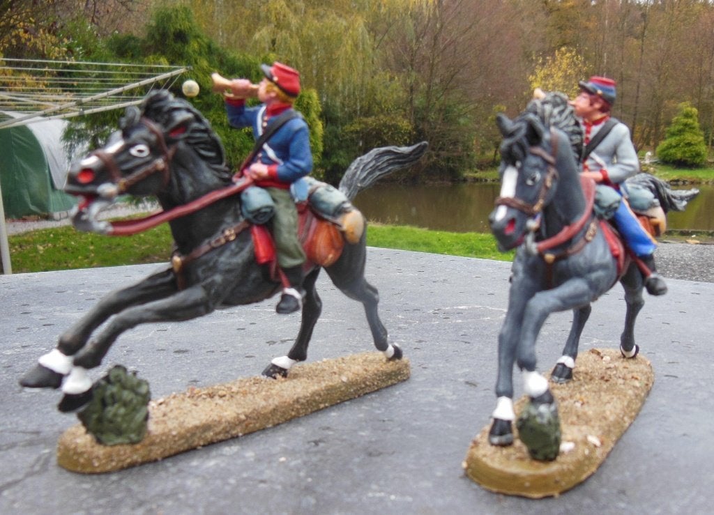 Trompettes Nord-Sud guerre de sécession BRITAINS, Envoi, Neuf, Plus grand que 1:35, Personnage ou Figurines
