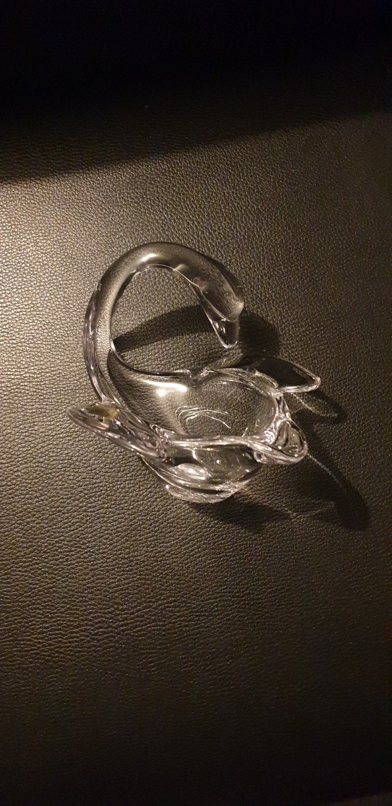 magnifique bol à cygne en cristal véritable vannes le chatel, Enlèvement ou Envoi, Neuf, Cristal, Assiette ou Plat