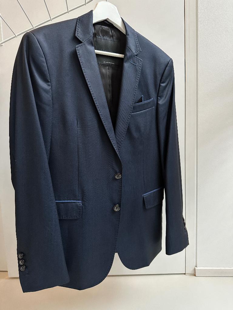 Donkerblauw kostuum Zara Man, Kleding | Heren, Kostuums en vesten, Ophalen of Verzenden, Zo goed als nieuw, Zara Man, Maat 48/50 (M)