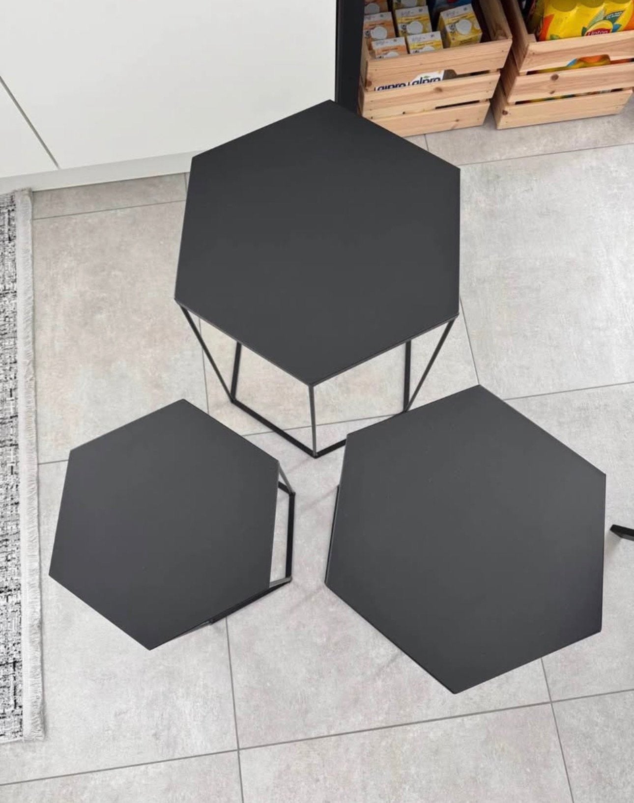 Lot de 3 tables gigognes design, Enlèvement, Comme neuf