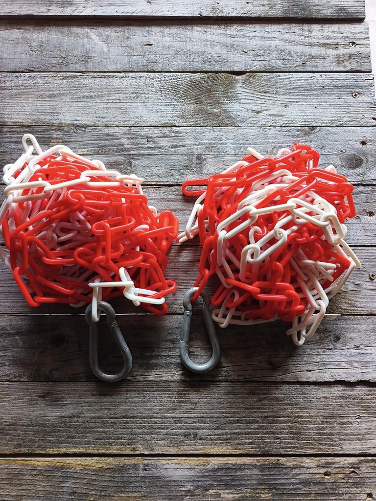 Ketting met musketon (2x) – afzetting/parking, Ophalen